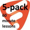 5-pack, 1 hour lessons