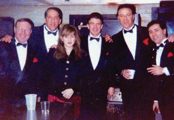 The Rob Roys with Kim Fox, 1987, LR Norman Fox, Tino Alvarez, Kim Fox, Bob Thierer, Les Evine, Alex Augistine
