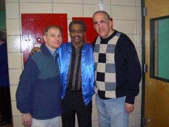 Tino and Warren with the great Earl Lewis of The Channels
