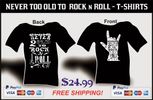 NEVER TOO OLD - T-SHIRT