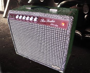 The Snake Amp - with tube reverb and vibrato, it sounds amazing !
