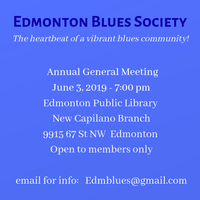 Annual General Meeting of Edmonton Blues Society