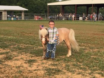 Grandson Kayleb with his Miniature mare Fancy!! :)

