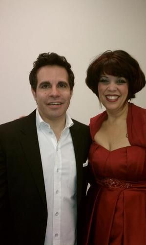 Jo Wymer with Mario Cantone at the 2011 Madison Theater Gala - New York
