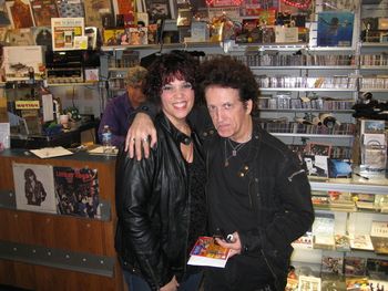 November 2011 - Jo Wymer with Willie Nile at the Record Collector in Bordentown, NJ
