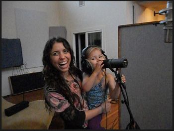 Little Miss Emalina Moon making up a song on the spot. That's definitely going on the record!
