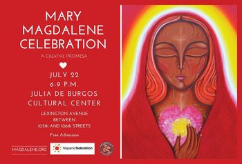 July 22, 2016. We'll be playing our songs of love for the Magdalene, promesa-style.
