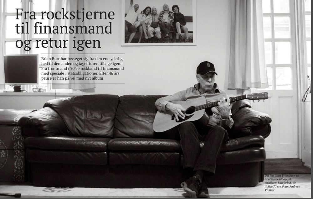 'From Rock Star to high finance, and back again!'  Article from Denmark's largest finance newspaper 'Børsen' (click the picture to see the article: pages 8-15)
