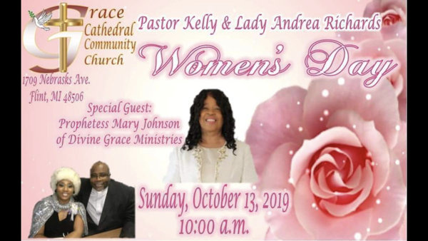 Looking forward to Ministering at Grace Cathedral Community Church October 13th at 10:00am with Pastor Kelly and Lady Andrea Richards. 1709 Nebraska Ave. Flint, Michigan 