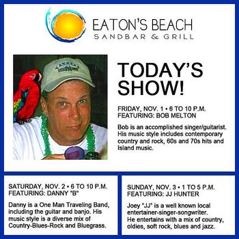 First live music show at the new Eaton"s Beach Sandbar & Grill on Lake Weir in Weirsdale, Florida
