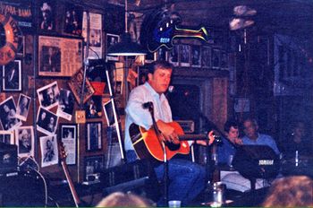 Onstage at the Flora-Bama Bar during the Frank Brown International Songwriter's Festival in 1993. Playing my Martin D76.
