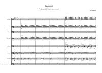 Lament by David Floer - Cello Octet with Low F string cello or Double Bass