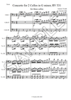 Concerto for 2 Cellos in G minor, RV 531 - Cello Trio