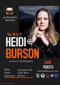 JazzRadio Berlin Presents:  HEIDI BURSON @ the Hotel Estrel