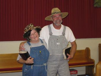 Pastor Rick and his wife on dress up night. They always win.
