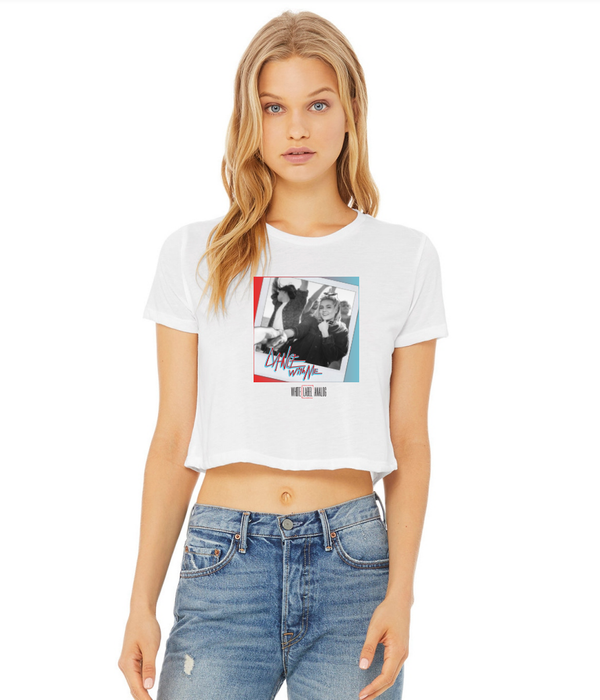 "Dance with Me" Womens Flowy Crop Top