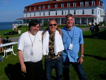 Bruce and Dave with Mark Farner at the Spring House Block Island, RI.
