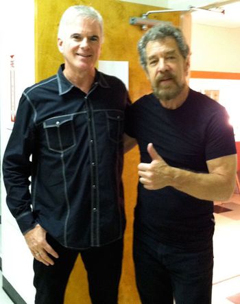 Bruce & Doug "Cosmo" Clifford after opening for Creedence Clearwater Revisited
