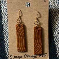 Osage Orange Earrings - 2