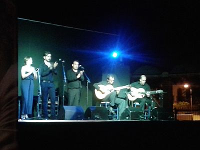 On stage in El Viso, Spain
