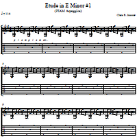 Etude #01 in E Minor by Chris B Jacome - Arpeggio (Classical/Flamenco Guitar)