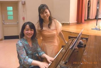 May 21, 2011 "Family Concert for Japan" in Brooklyn Ayako with Seiko Lee Soprano
