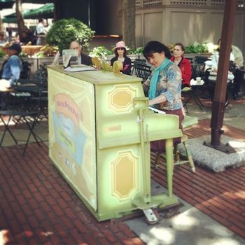 June 2013 "Piano in the Park" at Bryant Park
