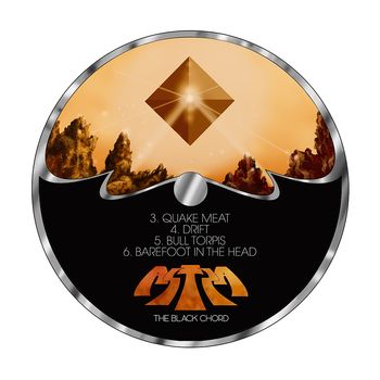 The Black Chord LP label side 2. Designed by Arik Roper.
