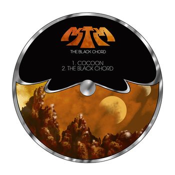 The Black Chord LP label side 1. Designed by Arik Roper.
