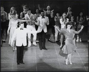 Taking a bow with Chita Rivera and Donald O'Connor
