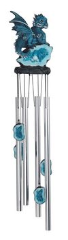 42032 Dragon Wind Chime on Blue Crystal