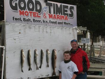 A great day out on the water catching trouts and redfish with Dylan and his dad David

