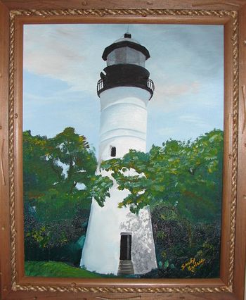 Yes, I painted this one! :) Key West, FL Lighthouse
