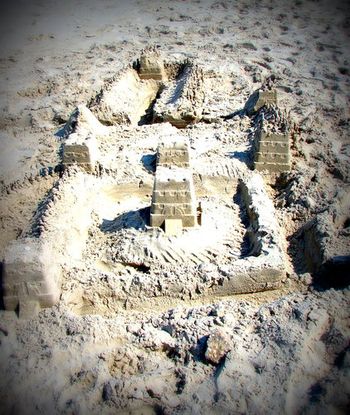 Our sand castle fortress in South Nagshead, NC
