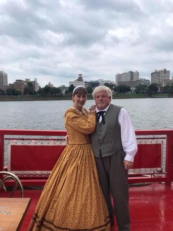 Steve and Lisa on "The Pride of the Susquehanna" riverboat, 2018. the
