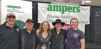 Members of Darlene And The Boys interviewed by KVSC Radio-St. Cloud State University bewteen performances at the Minnesota State Fair
