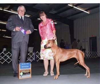 This is the following weekend in Orlando FL June, 24, 2012 Earning her Second 3 Point Major under Judge Mr. Robert J. Whitney!
