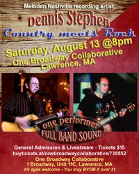 Dennis Stephen Concert - LAWRENCE, MA (Gen'l Admission -or- LIVESTREAM)