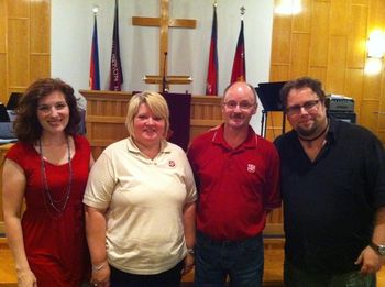 After our concert at the Salvation Army Church in Peterview, NL. With Captains Doreen & Duane Colbourne.
