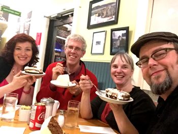 Post-concert dessert! Thanks to Rev. Shaun & Sandra O'Connor for the great visit in Bonavista.
