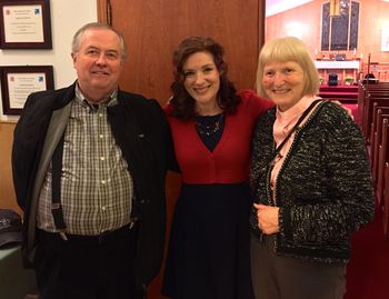 After the Clarenville concert, with Dave and Sheila.
