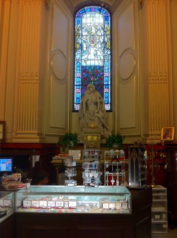 The Pieta and the gift shop...
