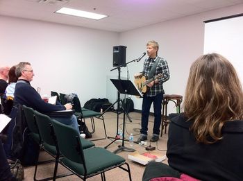 One of our favourite worship writers, Paul Baloche. We sing many of his songs: 'Your Name,' 'Open the Eyes of My Heart,' & 'The Same Love,' a new song we learned at Break Forth.
