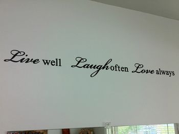 On the wall of the salon...
