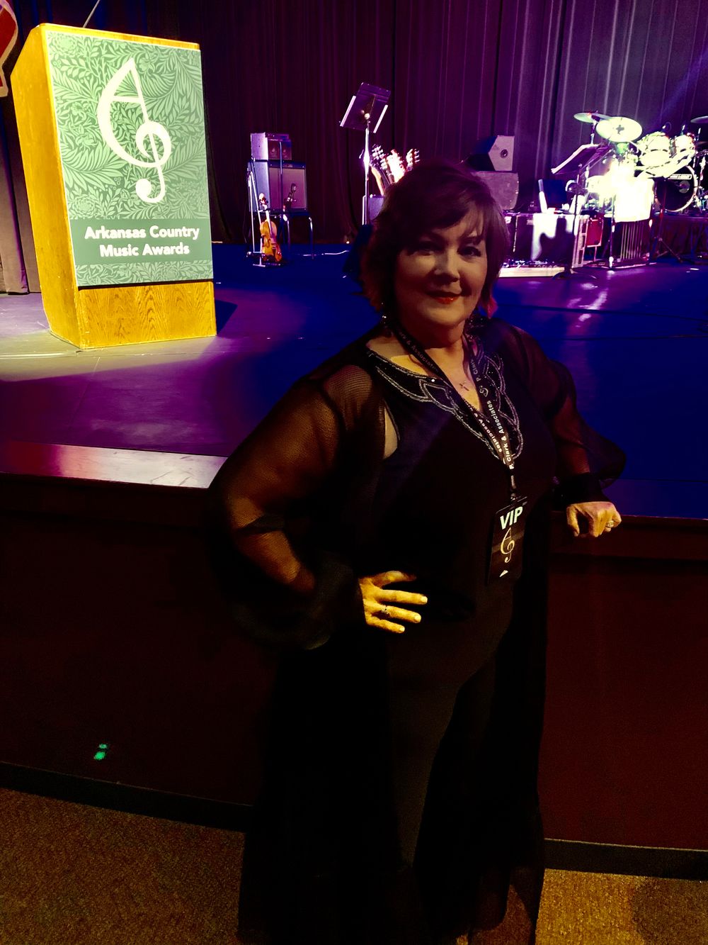 Pam Setser at the Arkansas Country Music Awards