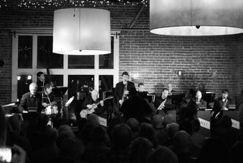 Kansas City's VINE STREET RUMBLE Jazz Orchestra plays to a packed house.
