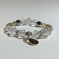 Crystal and Silver Stretch Bracelet