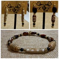 Handcrafted Bracelet and Earrings Set