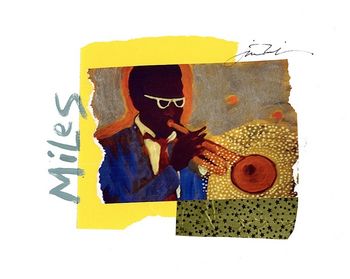 Miles Davis / Miles Close Up 8x10 Mixed Media Collage / signed & framed Price: $55. ( includes shipping ) Buy/store
