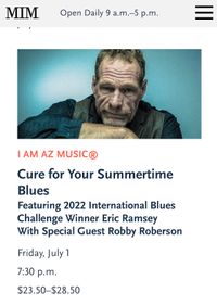 A Cure For Your Summertime Blues - w/special guest Robby Roberson